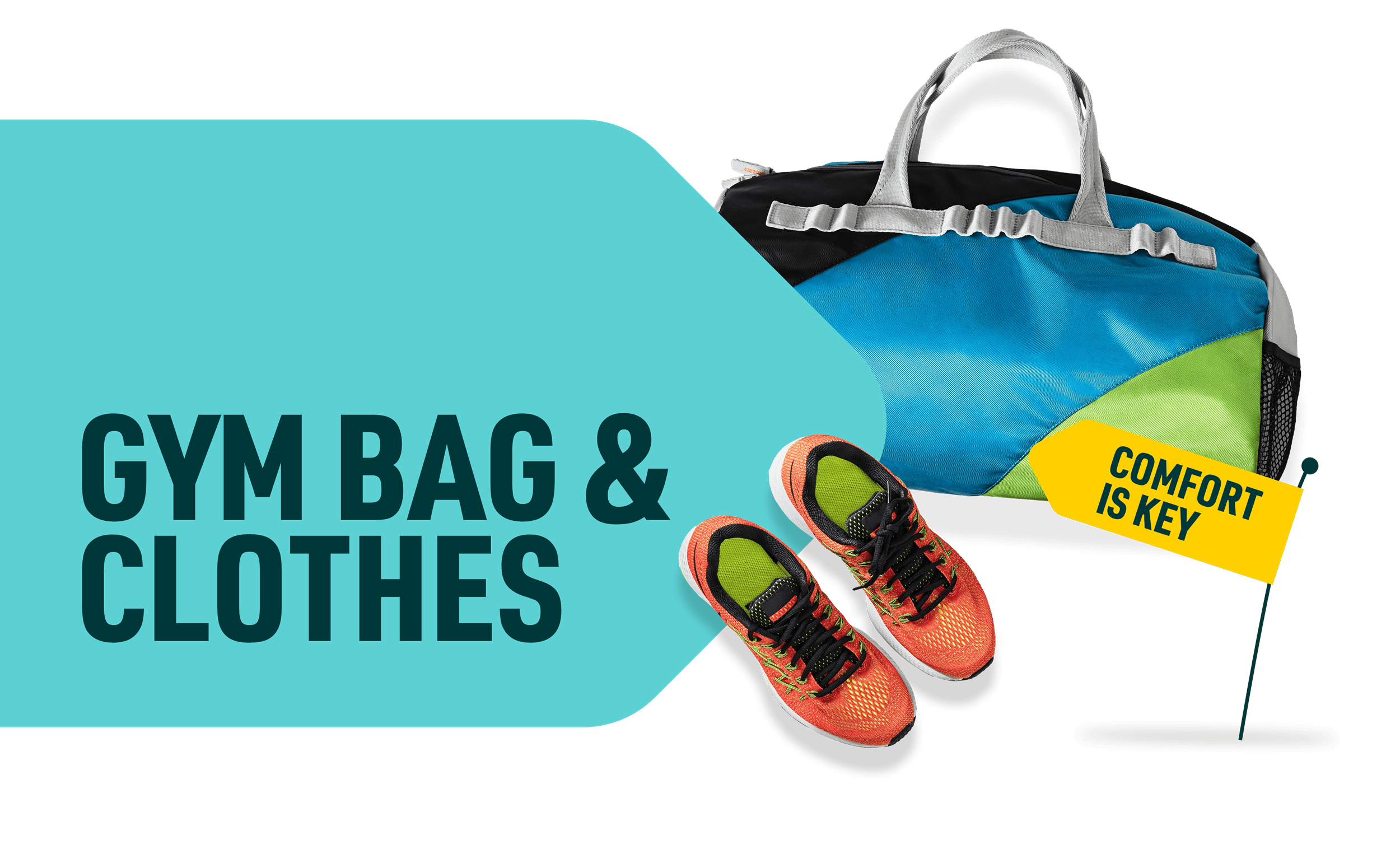 gym bag & clothes