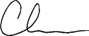 Clive Chesser signature