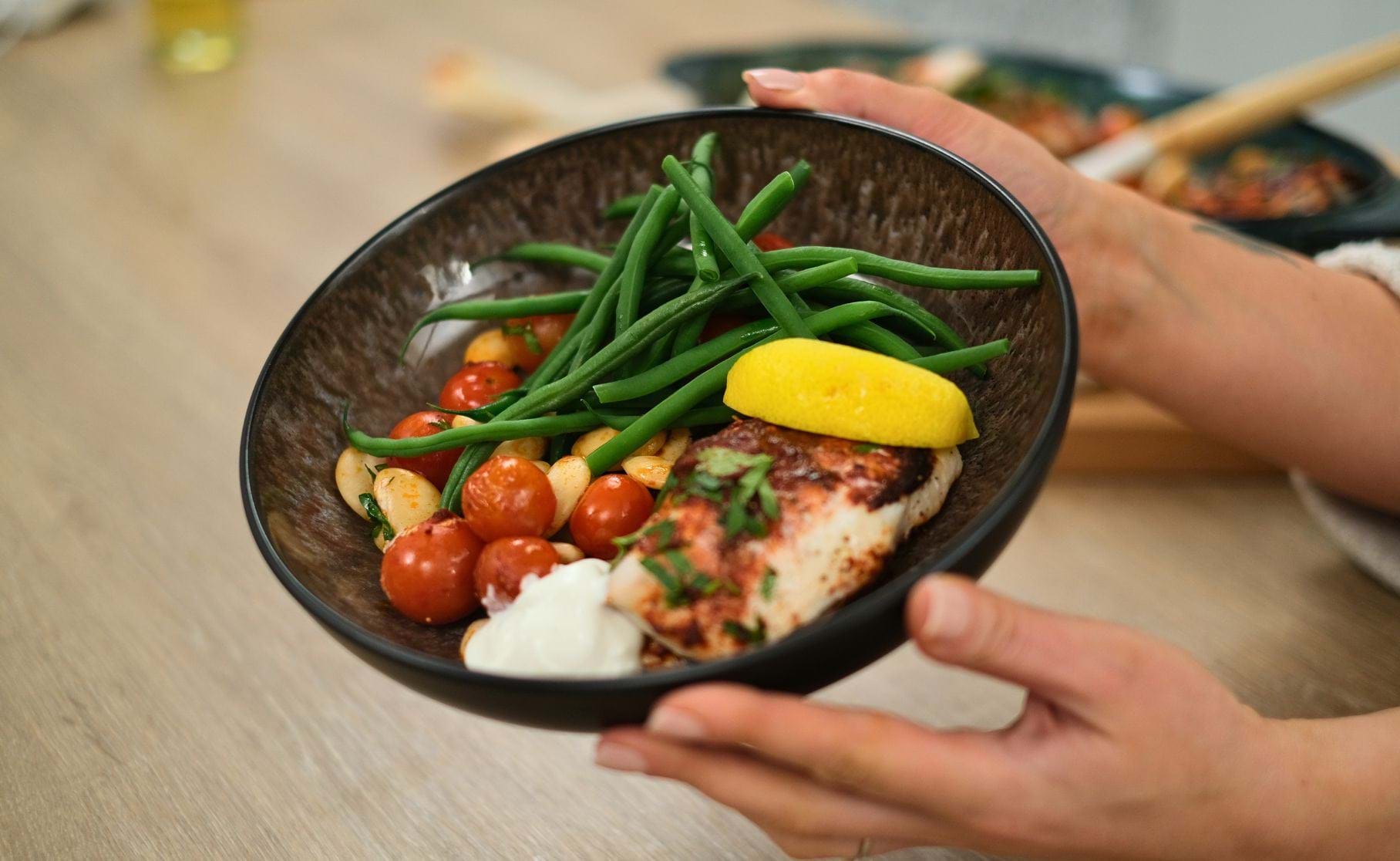Red Pepper Cod, Chorizo and Butter Bean Traybake Recipe