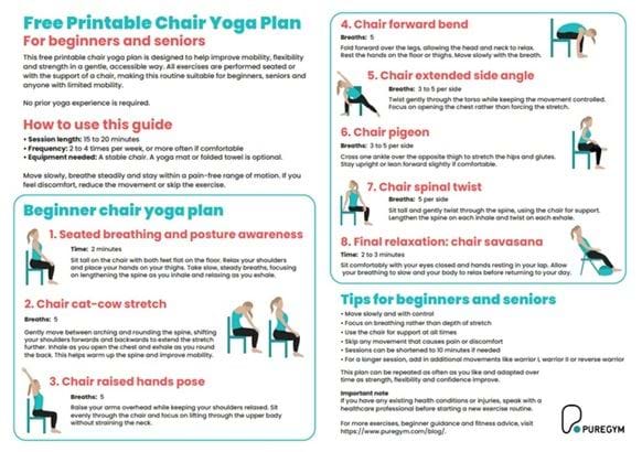 Downloadable chair yoga workout 