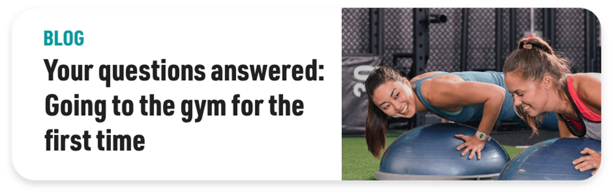 Blog your questions answered: going to the gym for the first time