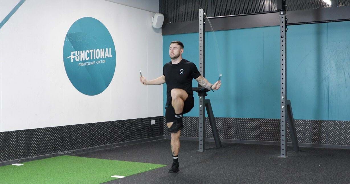 High knee skipping