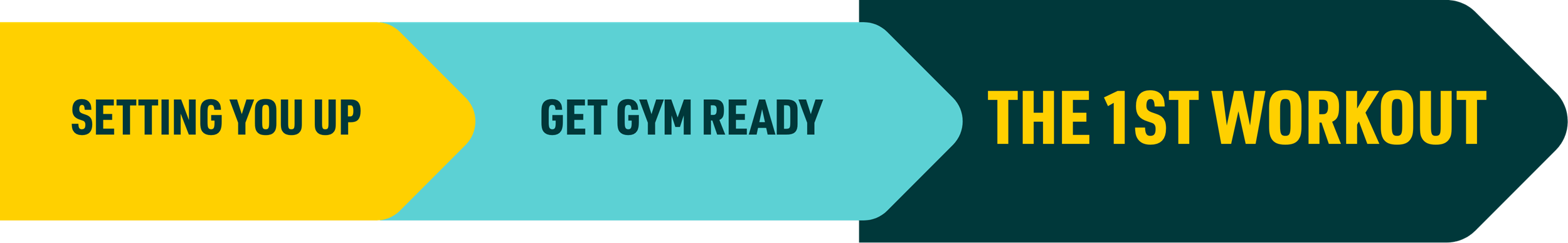 Setting you up, get gym ready, the first workout