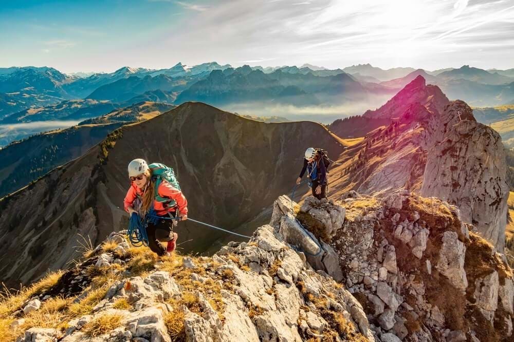 Hiking in the mountains
