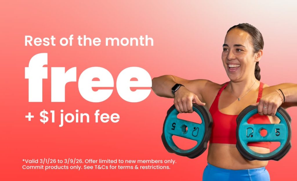 Only $1 join fee and get rest of month free. Commit only.